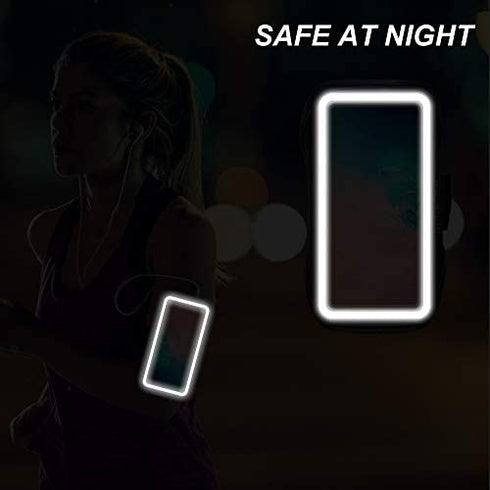 Galaxy S22/S21/S20/S10/S9/S8 Armband,RUNBACH Sweatproof Running Exercise Gym Bag with Card Slot for Samsung Galaxy S22/S21/S20/S10/S9/S8(Black)