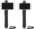 Ergonomic Anti-Falling Cell Phone Vlogging Hand Grip Stabilizer Smartphone Holder Rig Mount Video Kit w/ Safety Strap Portable Selfie Stick for iPhone Samsung (Landscape+Portrait)-Mic /Light Adapter