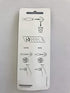 Replacements 10mm Double bass for Oticon (2 Pack)