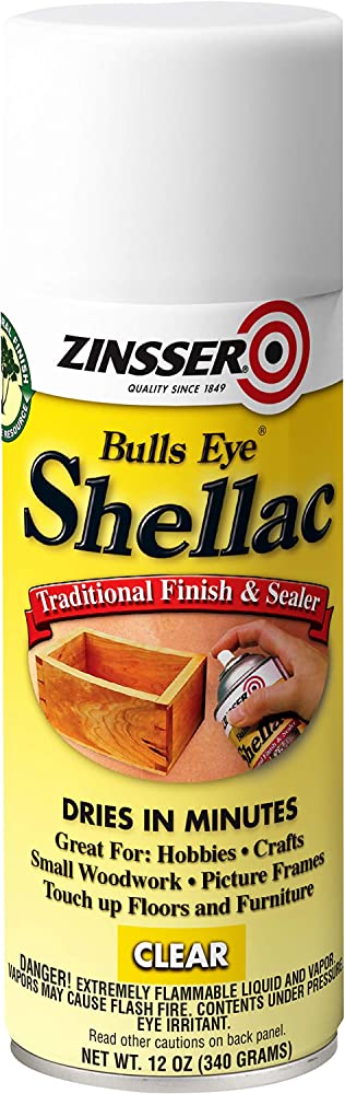 12 oz Zinsser 408 Clear Zinsser, Bulls Eye 3LB Shellac