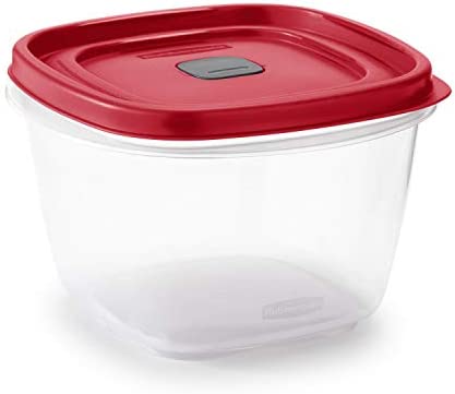 Rubbermaid Easy Find Lids 7-Cup Food Storage and Organization Container, Racer Red