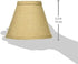 Royal Designs Deep Empire Clip on Chandelier Lamp Shade, Linen Beige, 3"" x 6"" x 4.25""" (CS-999-6BL)