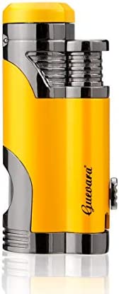 GUEVARA Butane Torch Lighter with Punch Windproof Double Jet Lighters