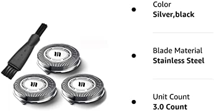 Razor Blade Shaver Replacement Head for Philips Norelco HQ8 Series 3000 2000 000 S738 PT720 PT724 PT730 AT810 AT830 HQ6090 3 Pieces Shaving Head Cutter