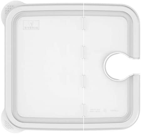 EVERIE Collapsible Hinged Lid Compatible with Anova Nano Sous Vide Cooker and Rubbermaid 12,18,22 Quart Sous Vide Container, Side Mount, Exclusively Compatible with Nano