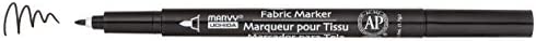 UCHIDA 522-C-1 Marvy Fine Point Fabric Marker, Black