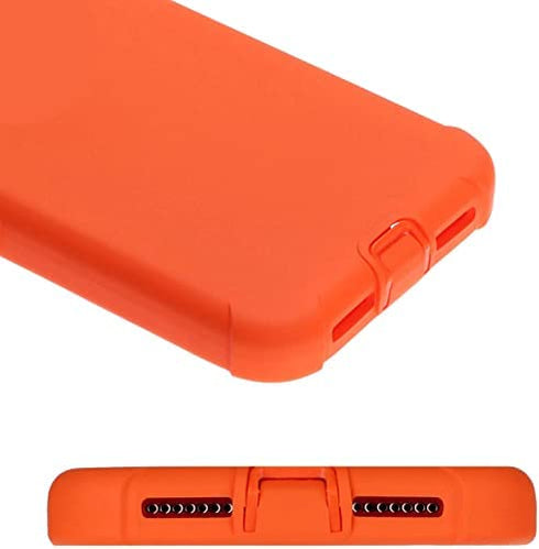 Case for iPhone SE Orange 2020,Protective Phone Case Heavy Duty 3 in 1 Full Body Defender Cover Durable Shockproof Rubber Shell for iPhone 6 6s 7 8