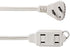 Amazon Basics 3-Foot 2-Prong Indoor Extension Cord Power Strip - Flat Plug - 13 Amps, 1625 Watts, 125 VAC - 2-Pack, White
