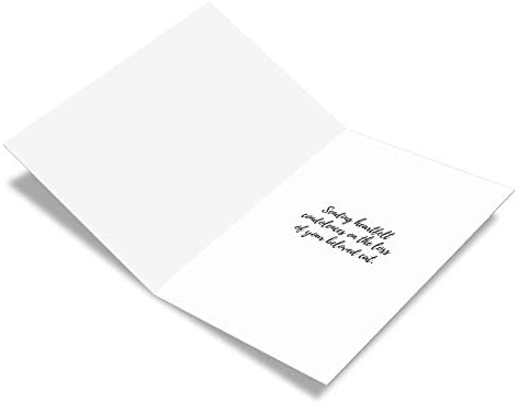 The Best Card Company - Pet Sympathy Card with Envelope - Animal Bereavement, Sorry for Loss - Sympathy Rainbow Cat C7219PSG