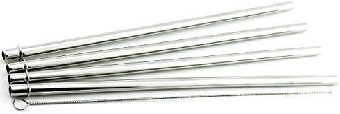 4 Pack Cocostraw for Bubba Envy 24 oz Big Tumbler PerfectFIT 18/8 Stainless Steel Drinking Straws With Cleaning Brush