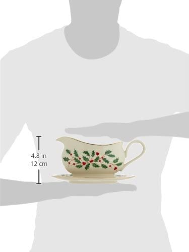 Lenox Holiday Gravy Boat and Stand