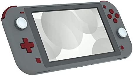 eXtremeRate Scarlet Red Replacement ABXY Home Capture Plus Minus Keys Dpad L R ZL ZR Trigger for Nintendo Switch Lite, Full Set Buttons Repair Kits with Tools for Nintendo Switch Lite