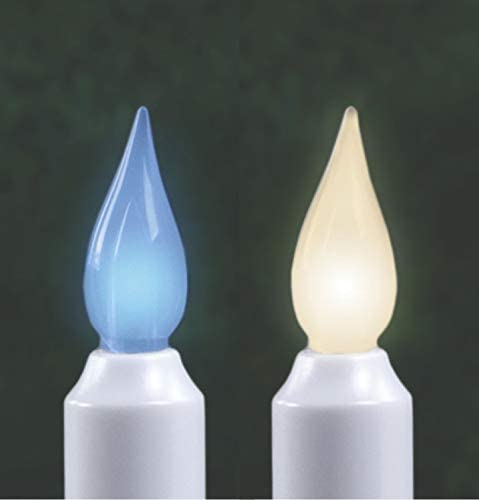 Xodus Innovations Battery Operated First Responder Window Candle with Dusk to Dawn Sensor and Selectable Blue or White LED Flame Color, Aged Bronze/Black (FR1310A)
