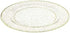 Lillian Collection Plastic Plates- 10.25" Gold Glitter Pack of 10