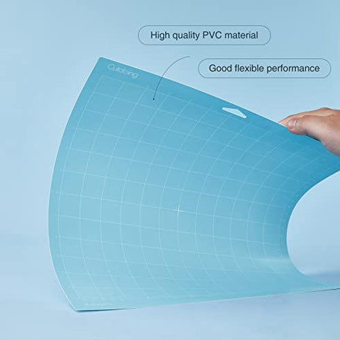 Cutdoing Lightgrip Cutting Mat for Cricut Maker 3/Maker/Explore 3/Air 2/Air/One(12x12 Inch, 3 Pack)-Durable Cutting Mats for Crafts