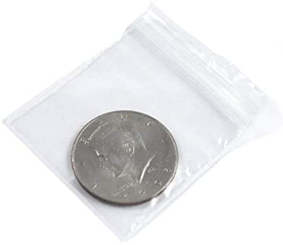 100pc Self Locking 2 x 2 Plastic Bags 2mm Thick All Purpose Storage Baggies