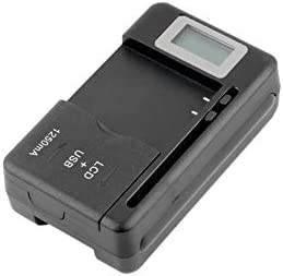 RIJER Universal LCD Battery Charger, Travel chargering for Samsung Galaxy S3 S4 S5 Note 2 3 4, Edge, Mega, LG, Huawei, HTC, ZTE, etc