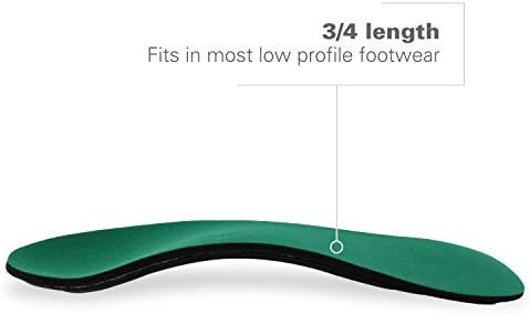 Spenco Rx Orthotic Arch Support 3/4 Length Shoe Insoles, Men's 14-15.5