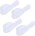 Travel Electric Toothbrush Heads Cover Plastic Protective Cap Case Compatible with Oral-B Long Dual-Heads Replacement Tooth Brush Heads(6 Pack) Clear