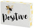 Collins Painting Mini Bee Block Sign (Be Positive)