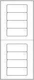 AVERY Mini-Sheets Address Labels 1 x 2-5/8, Pack of 200 (2160), White