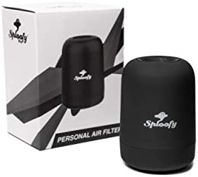 Sploofy PRO - Personal Air filter - Smoke Filter With Replaceable Cartridge - Trap Smoke and Odor - up to 500 uses (Black Pro)