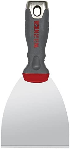 Warner 4" ProGrip Stiff Broad Knife, Stainless Steel with Hammer Cap, 90667
