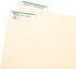 Avery File Folder Labels on 4" x 6" Sheets, Easy Peel, White/Green, Print or Write, 2/3" x 3-7/16", 252 Labels (5203)