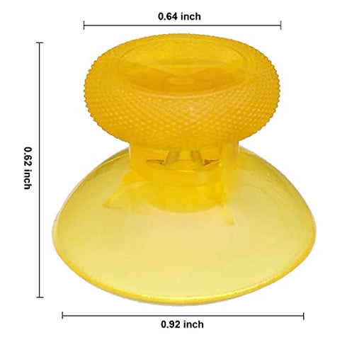 Replacement Thumbsticks,Analog Thumb Sticks Grips for Xbox One Controller - 6PCS (Transparent Yellow)
