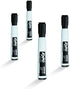 EXPO Magnetic Dry Erase Markers with Eraser, Chisel Tip, Black, 4-Count
