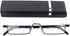 DBEFTLI Half Frame Reading Glasses - Half Rim Computer Readers with Glasses Case for Men (2 PCS in Pouch) 2.00