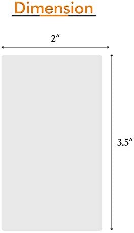 Tyh Supplies 100-Pack 2 x 3.5 Inch 5 Mil Business Card Clear Hot Glossy Thermal Laminating Pouches Lamination Sheet Laminator Pockets