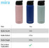 MIRA Stainless Steel Insulated Tea Infuser Bottle for Loose Tea - Thermos Travel Mug with Removable Tea Infuser Strainer-18 oz, Pearl Blue