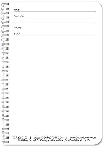 BookFactory NotRight (Left-Handed) Notebook / Lefty Notebook 120 pages 6" x 9" Black Cover, Wire-O (JOU-120-69CW-A-(NotRightBlk))