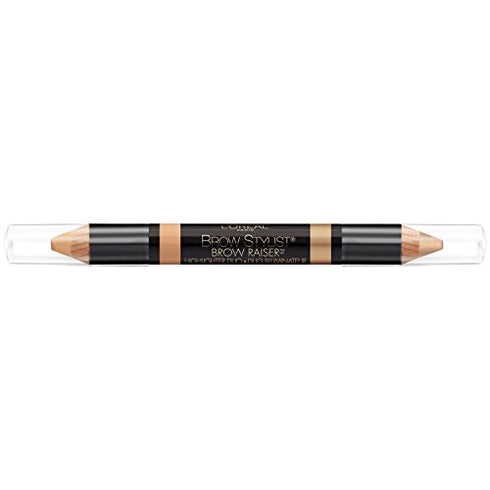 L'Oreal Paris Cosmetics Stylist Brow Raiser Highlighter Duo, Medium, 0.16 Ounce