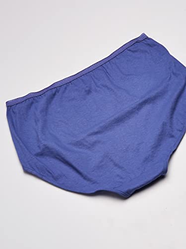JUST MY SIZE Women's Plus Size Cool Comfort Cotton High Brief 6-Pack