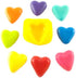 Flexible Molds - Leaf, Rose, Heart, Bell (4 cavity) - Cream Cheese Mint Molds - Candy Melts - Fondant - Caramels - Soft Candy Molds