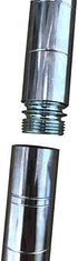 HOWDIA 1"/25.4mm Diameter Connectors for Coarse Thread 0.047"/ 1.2mm Thick Wire Shelving Parts, Wire Shelf Unit Accessories Replacement, Post Extension Kit for Wire Storage Shelves Metal Rack, 4 Pack