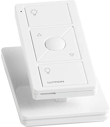 Lutron 3-Button with Raise/Lower Pico Remote for Caseta Wireless Smart Lighting Dimmer Switch, PJ2-3BRL-WH-L01R, White