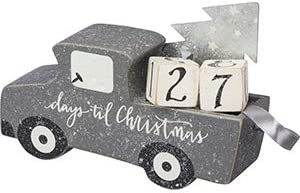 Primitives by Kathy Home Decor Block Countdown Truck