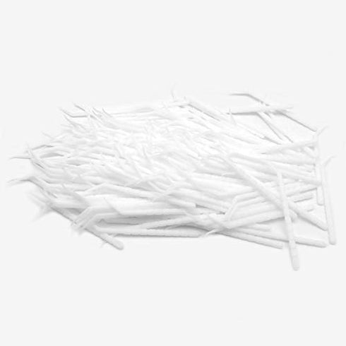 GARASANI Household, Travel Portable Disposable Plastic Curved Hook Toothpicks, Teeth Cleaning Tool, Anti-Slip Handle Design (200 Pcs)