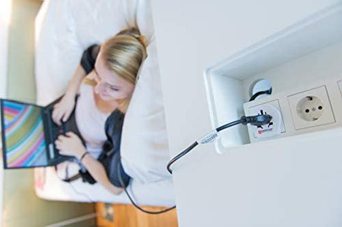 Skross World to Europe Country Travel Adaptor, White