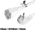 FIRMERST 1875W Flat Plug Extension Cord White 2ft (15A 14AWG)