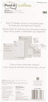 Post-it Super Sticky Printed Note Pads with Magnet, Watercolor, 8x4 in (BC-LIST-WTRCLR )