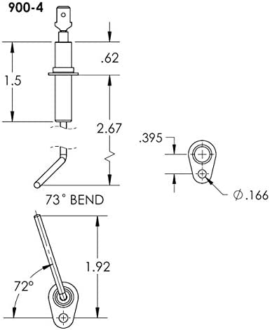 Duralight Furnace Flame Sensor Direct Replacement For Carrier Bryant Payne Day & Night LH680534