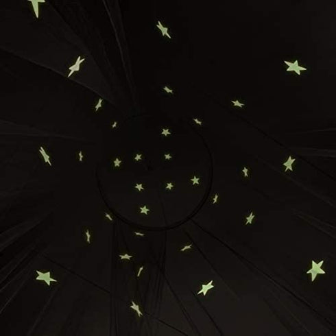 Zeke and Zoey Kids Hanging Bed Canopy for Girls Bed or Boys with Glow in The Dark Stars, The Bed Netting Stars Will Light up Your Child’s own Galaxy. Ideal Bedroom Decorative Tent