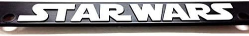 Custom Car Gear (2) Star Wars Storm Troopers License Plate Frames Bracket 3D Raised Letters, Black w/White Lettering
