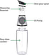 Superior Glass Oil and Vinegar Dispenser,Measuring Oil Pourer for Kitchen,Wide Opening for Easy Refill and Cleaning, Clear Glass Oil Bottle with Scale,8.5 Oz