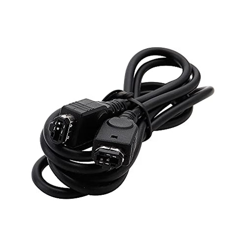 GBA SP Link Cable, 2 Player Game Link Cable Compatible with Nintendo Gameboy Advance SP/Gameboy Advance, 3.9Ft Black