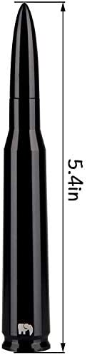 ONE250 Bullet Style Antenna, Compatible with Jeep Wrangler All Models (2007-2022) - Will fit Any Jeep Wrangler JK JKU JL JLU Rubicon Sahara Renegade Gladiator (2007-2022) and More (Black)